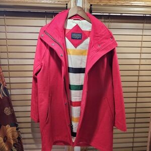 Pendleton Cascade Wool Campbell Coat Red Classic Winter Outerwear Women’s Large